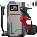Jump Starter with Air Compressor, 5000A Battery Jumper Starter Portable (9.0 Gas/8.0L Diesel),150 PSI Tire Inflator, 12V