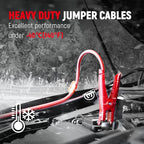 TOPDC 8 Gauge 12 Feet Jumper Cables for Car Battery, Heavy Duty Automotive Booster Cables for Jump Starting Dead or Weak Batteries with Carry Bag,(TD-P0812)