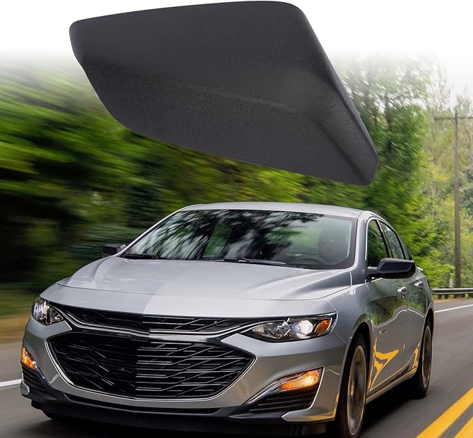Rearview Mirror Cover Cap Passenger Right Side Fit for Malibu 2016 2017 2018 2019 2020 OE#84026842 Black