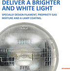 SYLVANIA - H6024 SilverStar Sealed Beam Headlight - High Performance Halogen Headlight Replacement (7 inch Round) PAR56, Brig