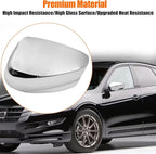 Yumzeco Compatible with Honda Accord Side Mirror Cover Trim 8th Gen 2008 2009 2010 2011 2012, Chrome Door Rearview Mirror Caps Replacement for Honda Accord W/O Light Hole - Left Driver Side