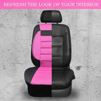 CAR Pass Leather 3D Foam Back Support Car Seat Covers Full Set Air Mesh Automotive Seat Covers, All Season Car Seat Cover Fit