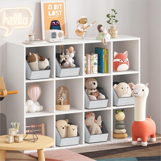 Homsorout Large Closet Storage Cubes - Closet Storage Bins with Dual Handles for Clothes, Towels, Toys, Shelf Organizer Bins 