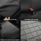 GIANT PANDA Rear Seat Covers for Subaru Outback Forester Crosstrek Legacy Impreza, 60/40 Split Back Seat Protector,Faux Leath