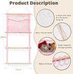 kangaroo Headband Holder Hair Bows Organizer for Baby Girls Large Capacity Bow Holder Hair Accessories Wall Hanging Organizer