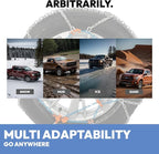 Snow Chains for Cars, SUVs & Pickup Trucks – Quick Fit, Easy Installation, Reusable Universal Tire Chains for Winter Emergenc