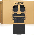 LASFIT Floor Mats Cargo with Backrest Mats for Toyota Corolla Cross Hybrid 2022-2026, TPE All Weather Protection Custom Fit 1st & 2nd Row Floor Liners Trunk Mats for Corolla Cross Black