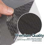 ZONETECH Cling Glare Reducer Sun Shade Side Window Sunshades Car Curtains UV Rays Visor Protection Universal Fit Protects from Sun- for All Year Round Use. Perfect for Road Trips (4 Pack)