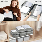 Compression Packing Cubes for Travel, Lightweight Vacation Travel Essentials, Travel Accessories for Suitcase Organizer Bags 