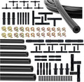 6PCS 5Ft Silicone Vacuum Hose Automotive Kit,ID 3/8",5/16",1/4",3/16",5/32",1/8" Vacuum Lines Automotive with Tee/Straight/Re