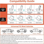 Coverado Car Seat Covers Full Set, 5 Seats Covers for Cars, Car Seat Covers Front Seats Back Seat Covers, Car Seat Protector 