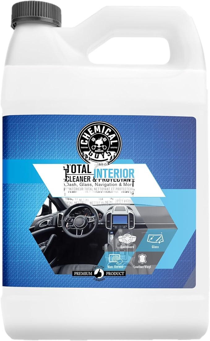 Chemical Guys Total Interior Cleaner and Protectant, Interior Car Cleaner Cleans & Protects Leather, Vinyl, Plastic, Rubber, 