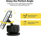 Scosche MPDB MagicMount Pro Magnetic Cell Phone Car Mount with Strong Magnets & 360° Adjustable Head, Adhesive Dashboard Cell Phone Holder Compatible with iPhone, Samsung, Android, Non-MagSafe Devices
