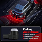 Parking Assist Sensor Compatible with Dodge Ram 1500 2500 3500 Journey Durango,Jeep Commander Liberty Grand Cherokee,1PCS Rev