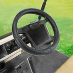 Golf Cart Steering Wheel Covers,13.5 to 14" Golf Cart Steering Wheel Cover Universal for Yamaha,EZGO TXT & RXV,Club Car DS & Precedent, Leather Comfortable, Non-Slip, Wear-Resistant (Black)