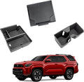 Center Console Organizer Compatible with 2025-2026 Toyota 4Runner (6th Gen) Interior Accessories, Cup Holder, Armrest Organizer Tray and Hidden Storage Box