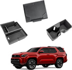 Center Console Organizer Compatible with 2025-2026 Toyota 4Runner (6th Gen) Interior Accessories, Cup Holder, Armrest Organizer Tray and Hidden Storage Box