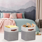 Kntiwiwo Fabric Storage Cubes 10.5”x10.5”x11” Cube Storage Bins for Closet Organizers and Storage Shelves Foldable Storage Bi