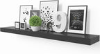 Ballucci Floating Shelf, 36" Wood Wall Shelf with Invisible Brackets for Bathroom, Living Room, Bedroom, Kitchen, Nursery, 6"
