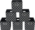 Fabric storage bins Cubes, Fabric Cube Organizer with Handle, Foldable Cube Bins for Cloth or Accessary Storage, 11x11x11 set