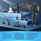 Handheld Car Vacuum Cleaner, 6 in 1 Multi-function Cordless Small Vacuum, 17000PA Adjustable Portable with Brushless Motor fo