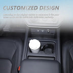 Black Center Console Cup Holder Compatible with Land Rover Defender 90 110 130 2020-2024 Car Cup Holder Expander Storage Box，