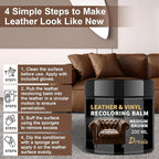 Leather Recoloring Balm, Leather Color Restorer Conditioner, Leather Restorer for Couches Paint, Leather Scratch Remover, Scr