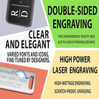 Personalized Luggage Tags for Suitcases 4 Pack - Stainless Steel Custom Luggage Tags for Backpacks & Bags, Sturdy, Waterproof