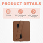 HARFINGTON 2Pcs Car Sun Visor Organizer 6.02" x 4.76" Leather Multi-Pocket Visor Card Sleeve Pocket Car Truck SUV Interior Storage Pouch for Driving License Credit Card Bill Sunglasses, Brown