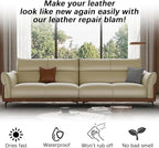Beige Leather Recoloring Balm, Leather Color Restorer Conditioner, Leather Repair Kits for Vinyl Furniture, Sofa, Car Seats, 