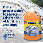 Rain-X -25°F Heavy Duty De-Icer Windshield Washer Fluid - 1 Gallon (Pack of 6)
