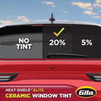 Gila® Heat Shield Elite™ 20% Rear Window Ceramic Automotive Window Tint DIY Advanced Heat Control Glare Control (6in x 26ft Strips)
