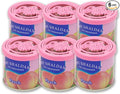 Auto Dynasty Pack of 6 My Shaldan Japanese Car Cup-Holder Natural Air Freshener Cans (Peach Scented)