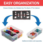 Akro-Mils 26-Drawer Plastic Drawer Storage Cabinet for Garage Organization, Bead Organizer, Building Bricks Storage, Teacher 