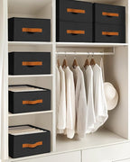 Homsorout Closet Organizers and Storage - Fabric Clothes Organizer with Handles, Foldable Jeans Organizer for Clothes, Drawer