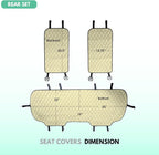 FH Group Car Seat Cover Cushion - Cars Trucks SUV, Neosupreme Car Seat Cushions, Waterproof Car Seat Cover Cushion, Universal