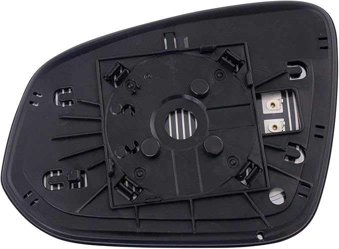 TRQ Passenger Side Heated Mirror Glass with Backing Plate Compatible with 2013-2015 Toyota RAV4 TO1325126
