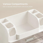 HBlife Makeup Organizer for Vanity with Brush Holder, Large Bathroom Countertop Cosmetic Organizer Skin Care Storage, Easy to