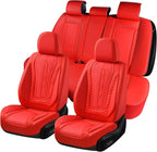 Coverado Car Seat Covers Full Set, Front Seat Cover and Back Seat Covers for Cars, Faux Leather Waterproof Seat Covers, Car S
