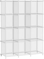AWTATOS Cube Storage Organizer, Closet Organizers and Storage, 12 Cube Shelves Bookshelf, DIY Stackable Plastic Clothes Organ