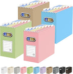 Oterri Cardboard File Organizer Box for Hanging File Folders Letter Size,File Box for Computer Desk,File Cabinet,Working Home