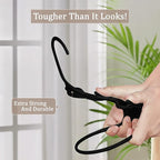Utopia Home Plastic Hangers 50 Pack, Space-Saving Clothes Hangers with Non-Slip Shoulder Grooves for Strappy Clothes, Ideal f