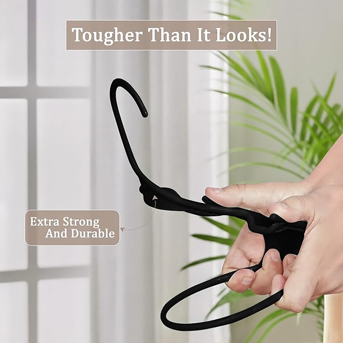 Utopia Home Plastic Hangers 20 Pack - Perfect Space Saving Clothes Hanger - Durable and Strong - Perfect Closet Organizers wi