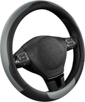 Road Comforts Steering Wheel Cover, Breathable Anti-Slip Leather Steering Wheel Cover, Universal Fit 14.5–15 Inch, Comfortabl