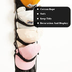 jontell Ball Cap Holder-1 Pack/Up to 14 Caps-Hat Organizer for Baseball Caps Display, Macrame Hat Rack for Wall, Boho Handmad