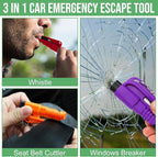 16 Pcs Car Window Breaker Seatbelt Cutter- 3 in 1 Glass Breaker Portable Emergency Escape Tools to All Car Applicable Accesso