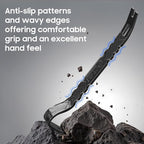 15'' Super Thick Flat Pry Bar Crow Bar Nail Puller, Angled Curved Head Metal Wood Board Tire Nail Removing Tool Wrecking Pryi