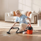 VEVOR Dry Vacuum Cleaner, 2.6 Gallon 2.5 Peak HP Portable Shop Vac with 800W Input Power, Various Nozzles, 1.25in Diameter x 