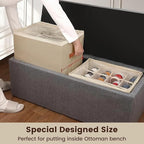 2 Pack Shoe Organizer for Closet, Large Shoe Box Storage Containers, Foldable Shoe Storage Organizer Box Bin with Adjustable 