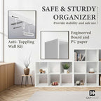 CAPHAUS Sturdy Room 13-Inch Cube Storage Organizer Shelf, with Extra Thick Exterior Edge, Open Storage Shelf Divider, Bookcas